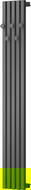 Mexen Flux decorative bathroom radiator 1500 x 240 mm, 450 W, anthracite - W127-1500-240-00-66