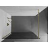 Mexen Kioto Walk-in Shower Wall 80 x 200 cm, Graphite 8 mm, Gold - 800-080-101-50-40