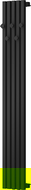 Mexen Flux Decorative Bathroom Radiator 1500 x 240 mm, 450 W, Black - W127-1500-240-00-70