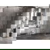 Mexen Lunar-F right folding shower cabin 100 x 100 cm, transparent, chrome - 836-100-100-01-00-P