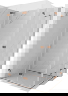 Mexen Lunar-F Duo folding shower cabin 95 x 90 cm, transparent, rose gold - 836-095L-090P-60-00