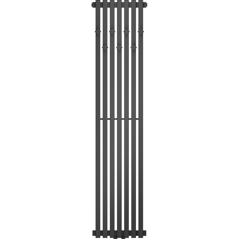 Mexen Flux decorative bathroom radiator 1500 x 340 mm, 630 W, anthracite - W127-1500-360-00-66