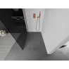 Mexen Kioto Walk-in Shower Screen 80 x 200 cm, Graphite 8 mm, Rose Gold - 800-080-101-60-40