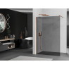 Mexen Kioto Walk-in Shower Screen 90 x 200 cm, Graphite 8 mm, Rose Gold - 800-090-101-60-40
