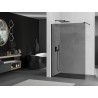 Mexen Kioto Walk-in Shower Wall 80 x 200 cm, Graphite 8 mm, Black - 800-080-101-70-40