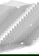 Mexen Lunar-F folding shower enclosure right 95 x 80 cm, transparent, white - 836-095-080-20-00-P