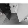 Mexen Kioto Walk-in Shower Wall 100 x 200 cm, Graphite 8 mm, Black - 800-100-101-70-40