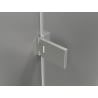 Mexen Lunar-F Duo 95 x 75 cm Folding Shower Enclosure, Transparent, Brushed Nickel - 836-095L-075P-97-00