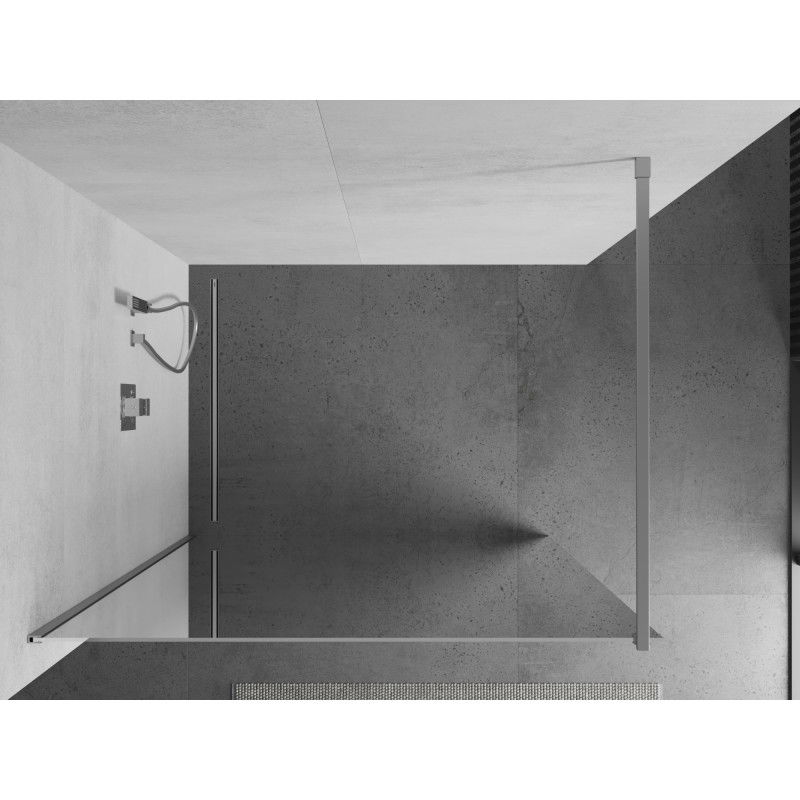Mexen Kioto Walk-in Shower Wall 70 x 200 cm, mirror 8 mm, chrome - 800-070-101-01-50