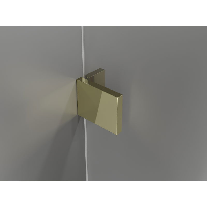 Mexen Lunar-F foldable shower cabin right 90 x 80 cm, transparent, gold - 836-090-080-50-00-P