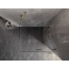 Mexen Lunar-F folding shower enclosure right 90 x 90 cm, transparent, gold - 836-090-090-50-00-P