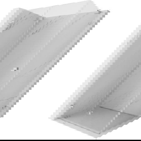 Mexen Lunar-F L foldable shower cabin left 80 x 70 cm, transparent, chrome - 836L-080-070-01-00-L