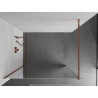 Mexen Kioto Walk-in Shower Wall 100 x 200 cm, Mirror 8 mm, Pink Gold - 800-100-101-60-50