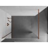 Mexen Kioto Walk-in Shower Screen 120 x 200 cm, Mirror 8 mm, Rose Gold - 800-120-101-60-50