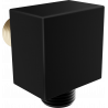 Mexen angled connector, black - 79345-70