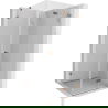 Mexen Lunar-F folding shower cabin right 90 x 90 cm, transparent, rose gold- 836-090-090-60-00-P