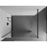 Mexen Kioto Walk-in Shower Wall 120 x 200 cm, Mirror 8 mm, Black - 800-120-101-70-50