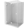 Mexen Lunar-F L foldable shower enclosure left 85 x 80 cm, transparent, white - 836L-085-080-20-00-L