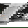 Mexen Kioto shower wall Walk-in 70 x 200 cm, black pattern 8 mm, chrome - 800-070-101-01-70
