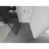Mexen Kioto shower screen 130 x 200 cm, Transparent/Black pattern 8 mm, Chrome - 800-130-101-01-70