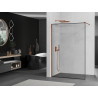 Mexen Kioto Walk-in Shower Screen 80 x 200 cm, Black Frame 8 mm, Rose Gold - 800-080-101-60-70