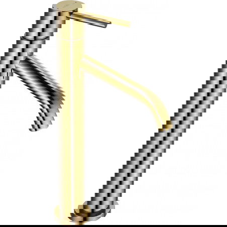 Mexen Rumba high washbasin mixer tap, Gold - 73510-50