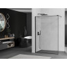 Mexen Kioto Walk-in Shower Wall 50 x 200 cm, Black Frame 8 mm, Black - 800-050-101-70-70