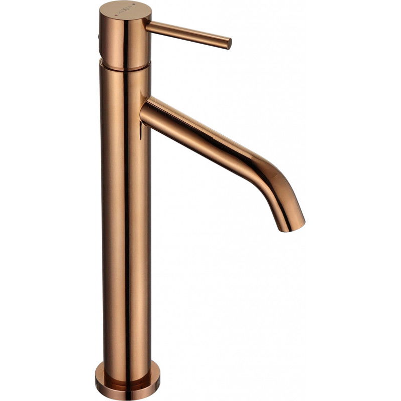 Mexen Rumba high washbasin mixer tap, Rose gold - 73510-60