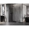 Mexen Lunar-F L folding shower cabin left 100 x 70 cm, transparent, brushed gun gray - 836L-100-070-66-00-L