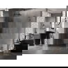 Mexen Lunar-F L folding shower cabin left 90 x 80 cm, transparent, brushed gun gray - 836L-090-080-66-00-L