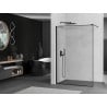 Mexen Kioto shower wall Walk-in 110 x 200 cm, black frame 8 mm, black - 800-110-101-70-70