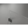 Mexen Lunar-F L foldable shower enclosure left 100 x 100 cm, transparent, brushed gun gray - 836L-100-100-66-00-L