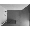 Mexen Kioto Walk-in Shower Wall 80 x 200 cm, Black Grid 8 mm, Chrome - 800-080-101-01-77