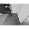 Mexen Kioto Walk-in Shower Wall 80 x 200 cm, Black Grid 8 mm, Chrome - 800-080-101-01-77