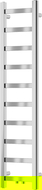 Mexen Bolt bathroom radiator 1200 x 300 mm, 189 W, chrome - W126-1200-300-00-01