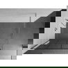 Mexen Kioto shower screen 100 x 200 cm, Transparent/Black pattern 8 mm, Chrome - 800-100-101-01-77