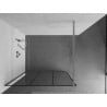 Mexen Kioto Walk-in Shower Wall 100 x 200 cm, Black Grid 8 mm, Chrome - 800-100-101-01-77