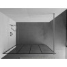 Mexen Kioto Walk-in Shower Wall 130 x 200 cm, Black Grid 8 mm, Chrome - 800-130-101-01-77
