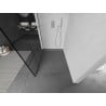 Mexen Kioto Walk-in Shower Wall 130 x 200 cm, Black Grid 8 mm, Chrome - 800-130-101-01-77