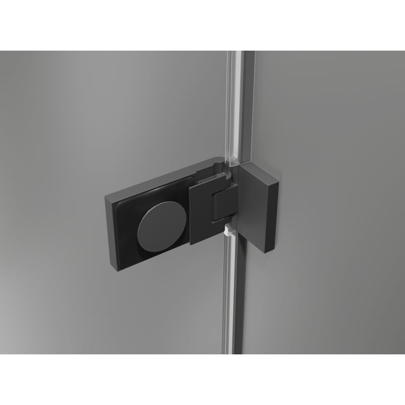 Mexen Lunar-F L folding shower cabin left 100 x 100 cm, transparent, gun metal - 836L-100-100-95-00-L