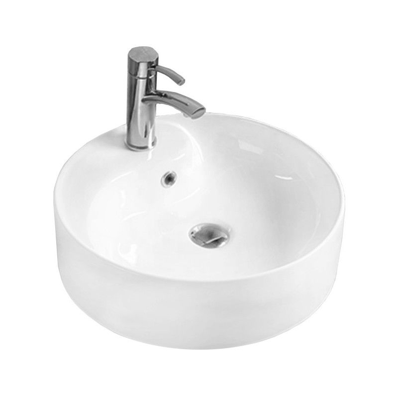 Mexen Lila countertop washbasin 46 x 46 cm, White - 21824600
