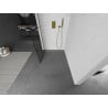 Mexen Kioto Walk-in Shower Wall 90 x 200 cm, Black Grid 8 mm, Gold - 800-090-101-50-77