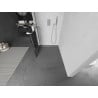 Mexen Kioto+ shower screen with shelf Walk-in 90 x 200 cm, black grid, chrome - 800-090-121-01-77