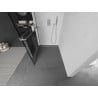 Mexen Kioto+ shower wall with shelf Walk-in 120 x 200 cm, black grid, chrome - 800-120-121-01-77