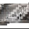 Mexen Lunar-F L folding shower cabin left 80 x 80 cm, transparent, brushed nickel - 836L-080-080-97-00-L