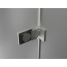 Mexen Lunar-F L folding shower enclosure left 100 x 80 cm, transparent, brushed nickel - 836L-100-080-97-00-L