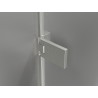 Mexen Lunar-F L folding shower enclosure left 100 x 80 cm, transparent, brushed nickel - 836L-100-080-97-00-L