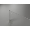 Mexen Lunar-F L folding shower enclosure left 100 x 80 cm, transparent, brushed nickel - 836L-100-080-97-00-L