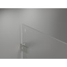 Mexen Lunar-F L folding shower enclosure left 100 x 80 cm, transparent, brushed nickel - 836L-100-080-97-00-L