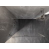Mexen Lunar-F L folding shower enclosure left 100 x 80 cm, transparent, brushed nickel - 836L-100-080-97-00-L